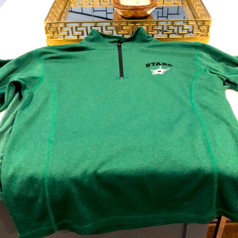 Dallas Stars quarter zip pullover and long sleeved t shirt